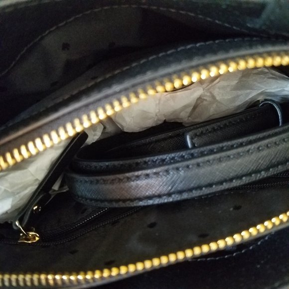 Kate Spade Small Lottie Penguin Black Satchel - Picture 3 of 9